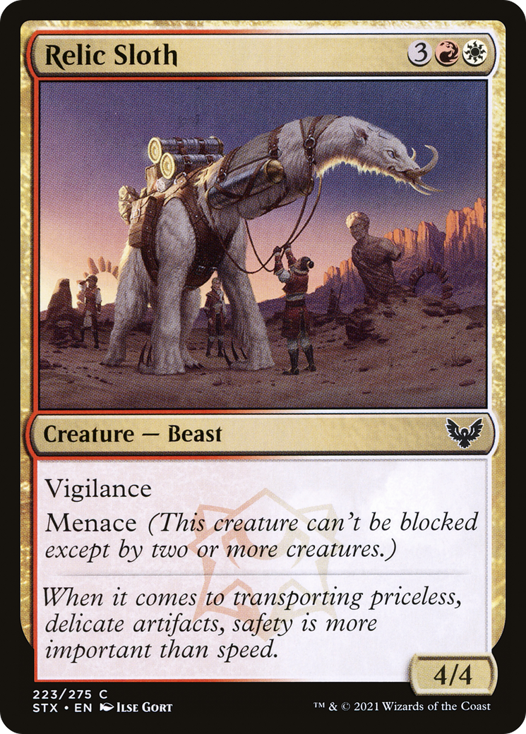 Relic Sloth (STX-223)  Foil - Strixhaven: School of Mages