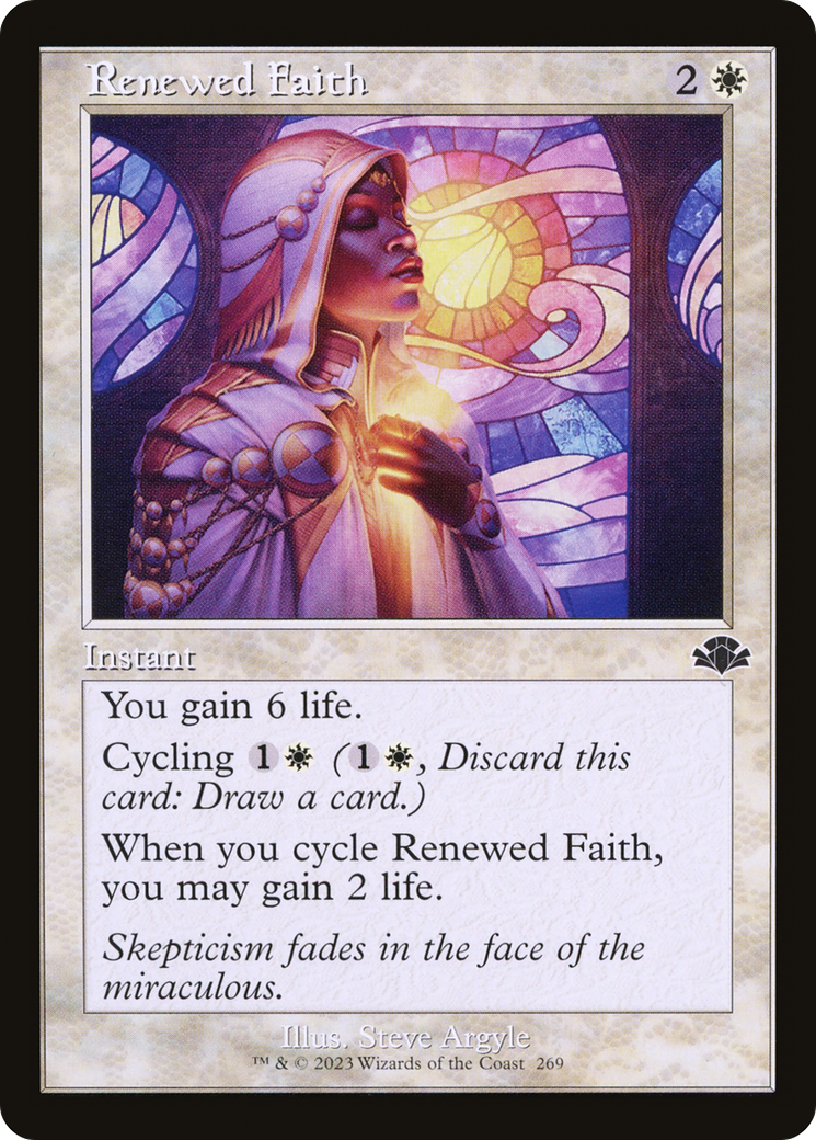 Renewed Faith (Retro Frame) (DMR-269)  Foil - Dominaria Remastered