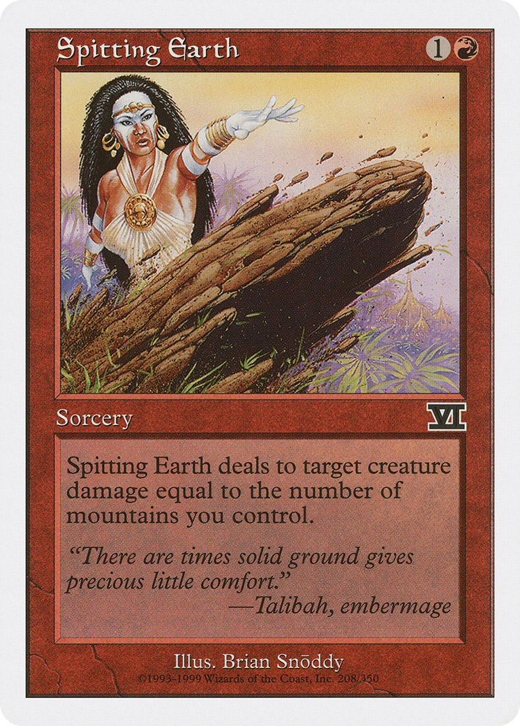 Spitting Earth (6ED-207)  - Classic Sixth Edition