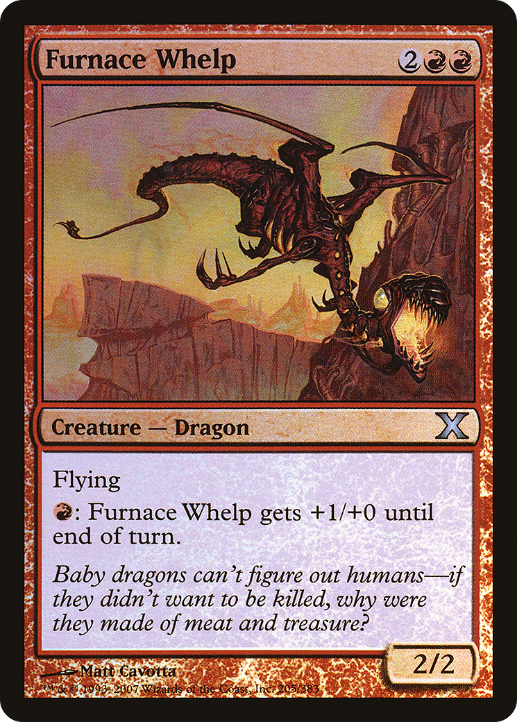 Furnace Whelp (10E-205★) - Tenth Edition Foil