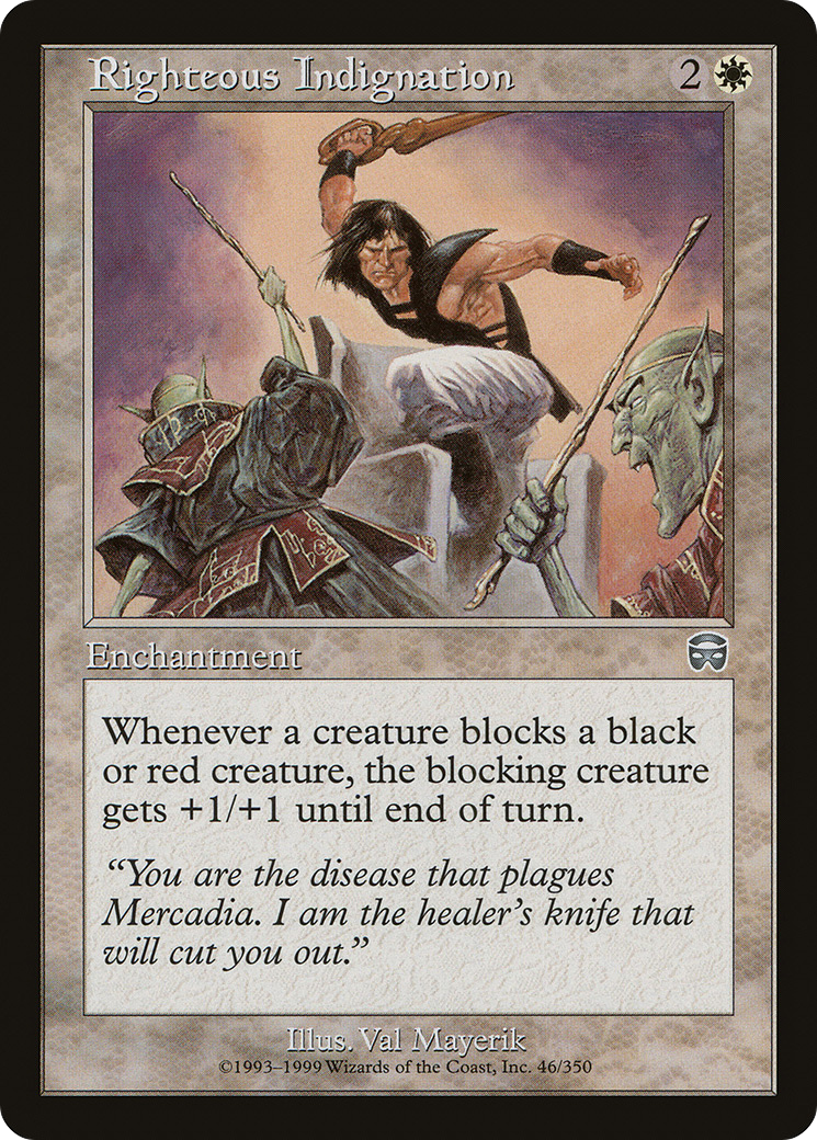 Righteous Indignation (MMQ-046)  Foil - Mercadian Masques