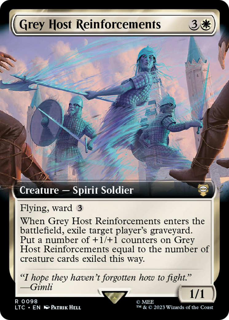 Grey Host Reinforcements (Extended Art) (LTC-098)  - Tales of Middle-earth Commander: (Extended Art)