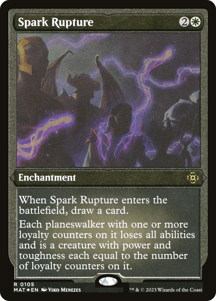 Spark Rupture (MAT-105)  Etched Foil - March of the Machine: The Aftermath