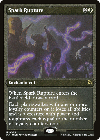 Spark Rupture (MAT-105)  Etched Foil - March of the Machine: The Aftermath