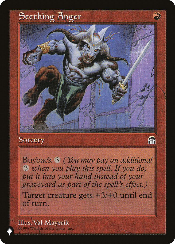 Seething Anger (LIST-STH-96)  - The List