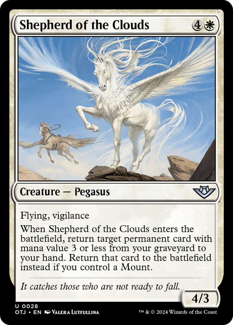 Shepherd of the Clouds (OTJ-028) - Outlaws of Thunder Junction Foil