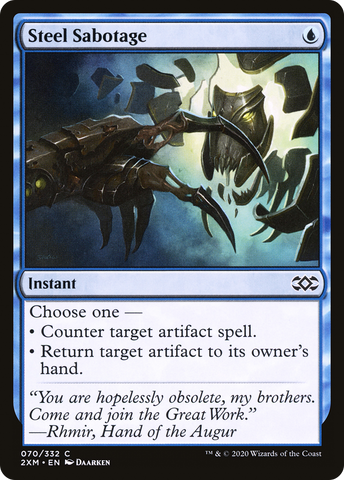Steel Sabotage (2XM-070)  Foil - Double Masters