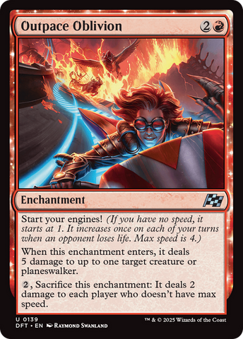Outpace Oblivion (DFT-139)  Foil - Aetherdrift: (enchantment)