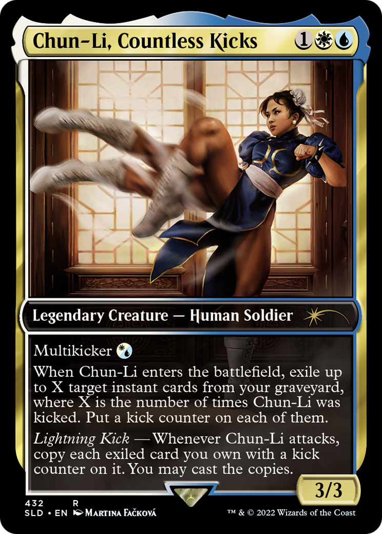 Chun-Li, Countless Kicks (SLD-432)  - Secret Lair Drop / Chun-Li, Countless Kicks