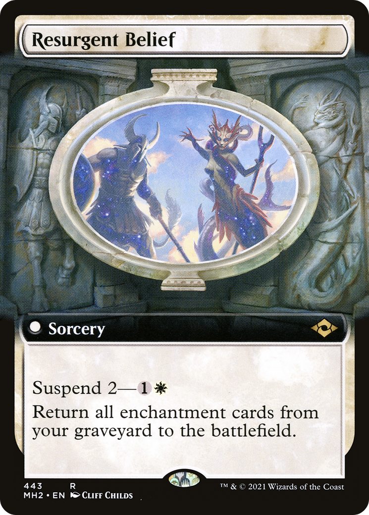 Resurgent Belief (Extended Art) (MH2-443)  Foil - Modern Horizons 2: (Extended Art)