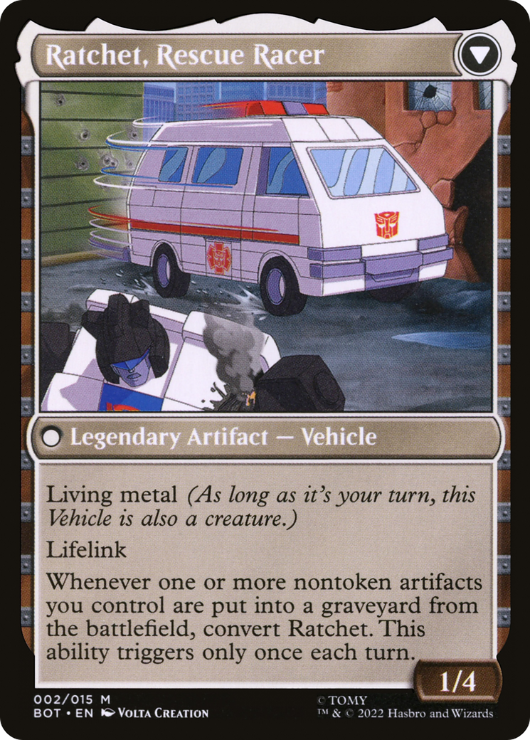 Ratchet, Field Medic (BOT-002) - Transformers: (convertdfc)