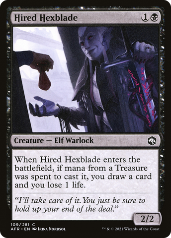 Hired Hexblade (AFR-109)  Foil - Adventures in the Forgotten Realms