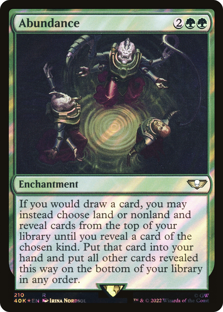 Abundance (Surge Foil) (40K-210)  Foil - Warhammer 40,000 Commander