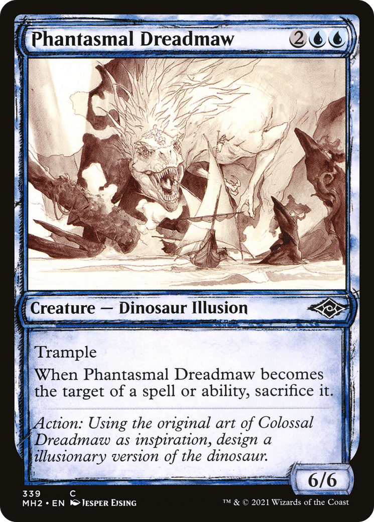 Phantasmal Dreadmaw (Showcase) (MH2-339) - Modern Horizons 2: (Showcase) Foil