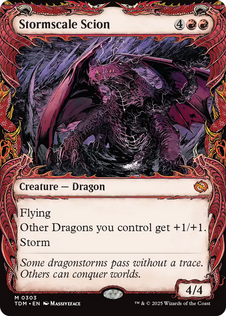 Stormscale Scion (Showcase) (TDM-303)  Foil - Tarkir: Dragonstorm: (Showcase)