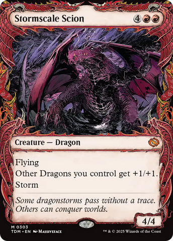 Stormscale Scion (Showcase) (TDM-303)  Foil - Tarkir: Dragonstorm: (Showcase)