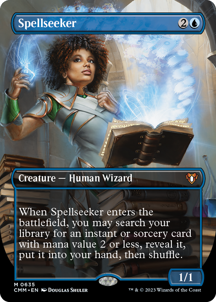 Spellseeker (Borderless) (CMM-635)  Foil - Commander Masters