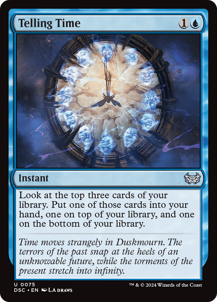 Telling Time (DSC-075)  - Duskmourn: House of Horror Commander
