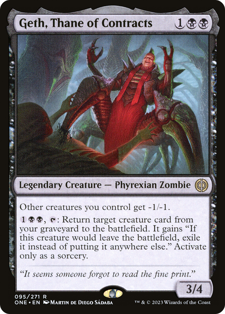 Geth, Thane of Contracts (ONE-095)  - Phyrexia: All Will Be One