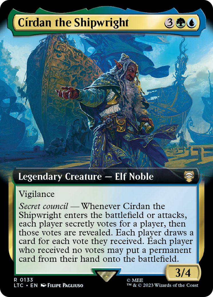 Cirdan the Shipwright (Extended Art) (LTC-133)  - Tales of Middle-earth Commander: (Extended Art)
