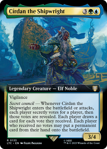 Cirdan the Shipwright (Extended Art) (LTC-133)  - Tales of Middle-earth Commander: (Extended Art)