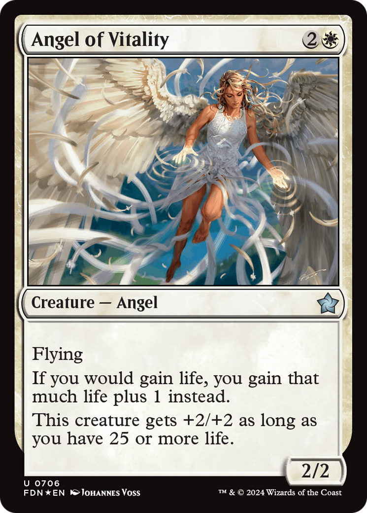 Angel of Vitality (FDN-706)  Foil - Foundations