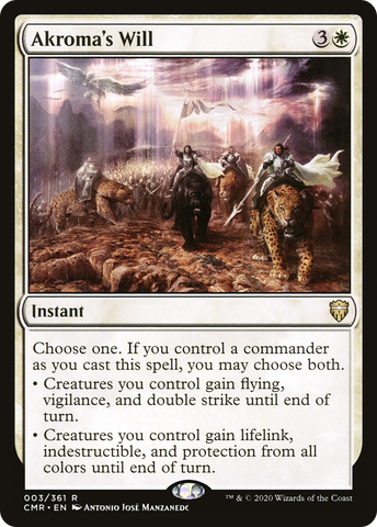 Akroma's Will (CMR-003)  - Commander Legends