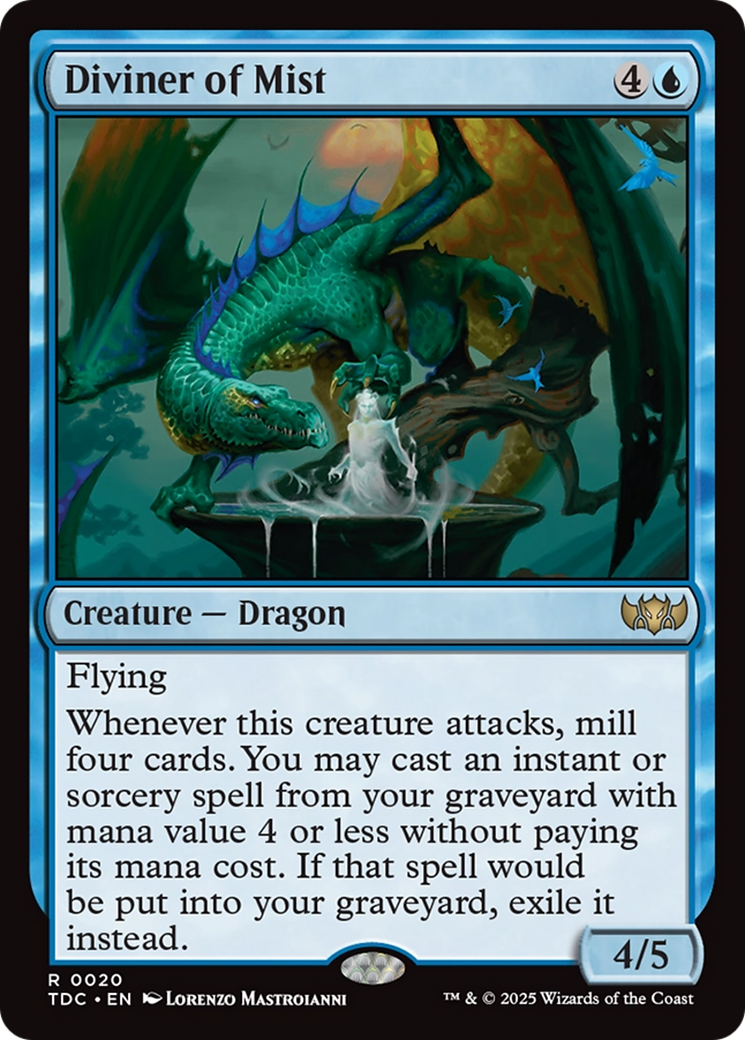 Diviner of Mist (TDC-020)  - Commander: Tarkir: Dragonstorm