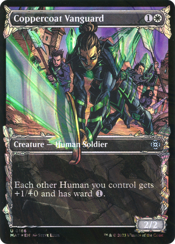 Coppercoat Vanguard (Halo Foil) (MAT-186)  Foil - March of the Machine: The Aftermath: (Showcase)