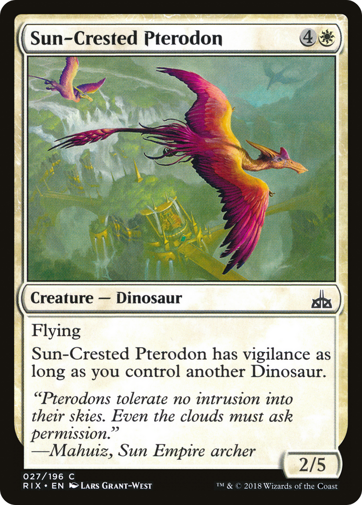 Sun-Crested Pterodon (RIX-027)  Foil - Rivals of Ixalan