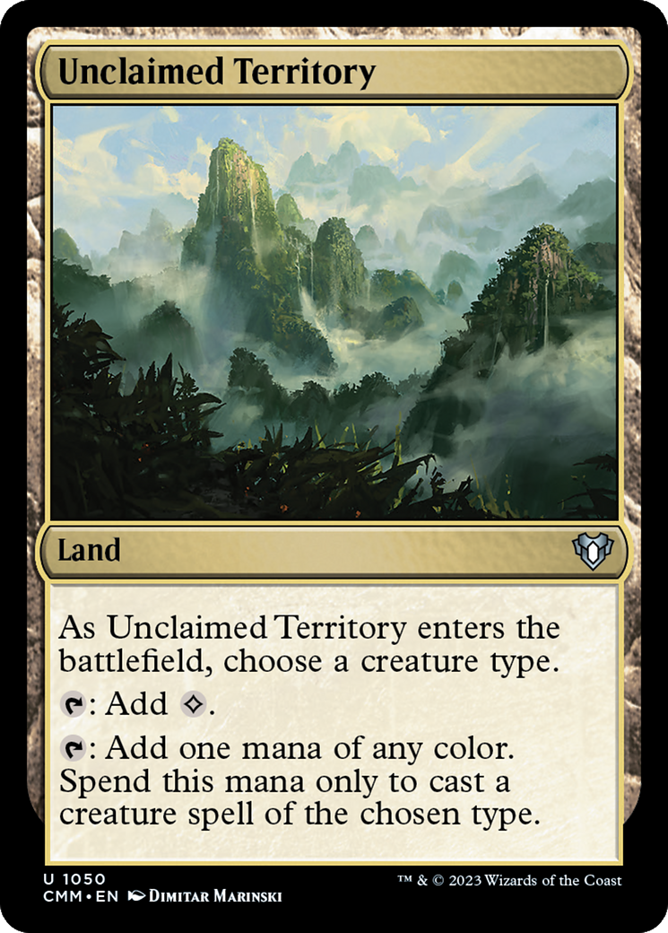 Unclaimed Territory (CMM-1050)  - Commander Masters