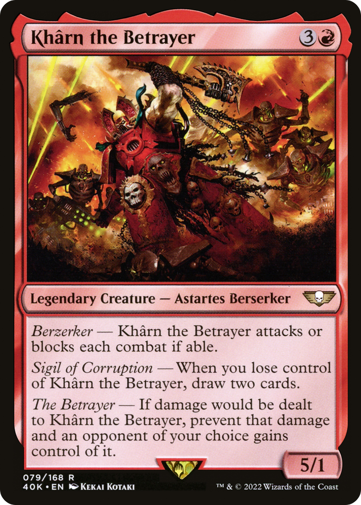 Kharn the Betrayer (40K-079)  - Warhammer 40,000 Commander