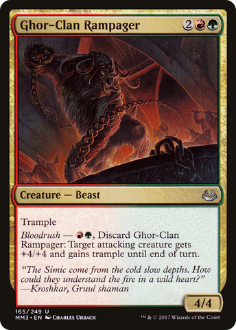 Ghor-Clan Rampager (MM3-165)  Foil - Modern Masters 2017