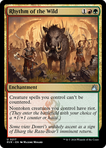 Rhythm of the Wild (RVR-217)  Foil - Ravnica Remastered