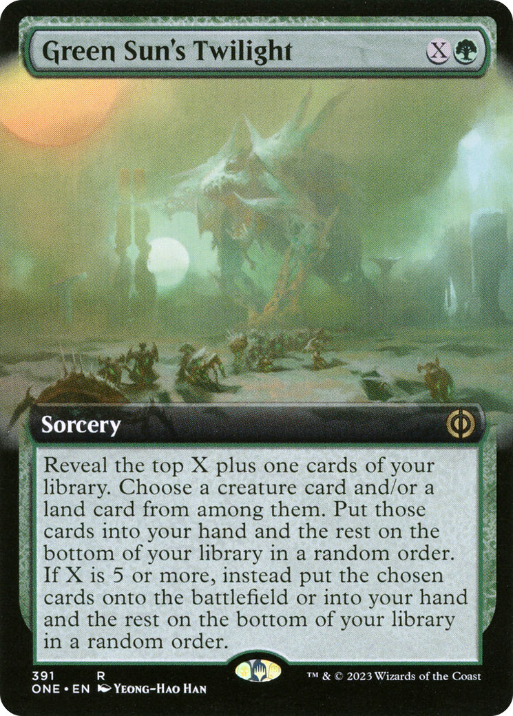 Green Sun's Twilight (Extended Art) (ONE-391)  - Phyrexia: All Will Be One: (Extended Art)