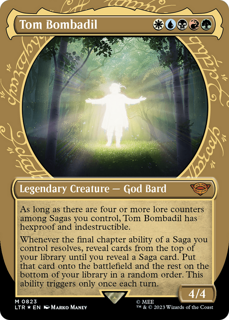 Tom Bombadil (Showcase) (Surge Foil) (LTR-823)  Foil - The Lord of the Rings: Tales of Middle-earth: (Showcase) (Borderless)