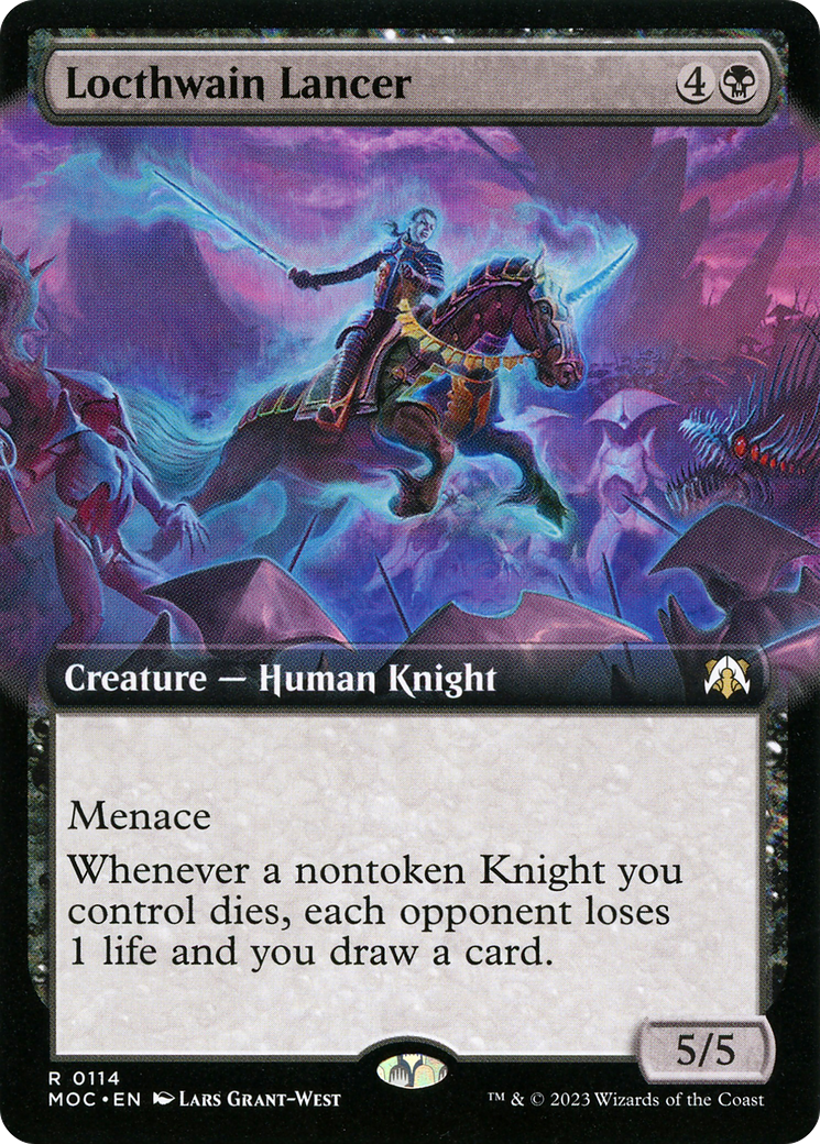 Locthwain Lancer (Extended Art) (MOC-114)  Foil - March of the Machine Commander: (Extended Art)