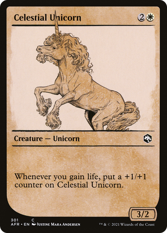 Celestial Unicorn (Showcase) (AFR-301)  - Adventures in the Forgotten Realms: (Showcase)