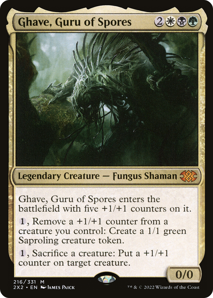 Ghave, Guru of Spores (2X2-216)  Foil - Double Masters 2022