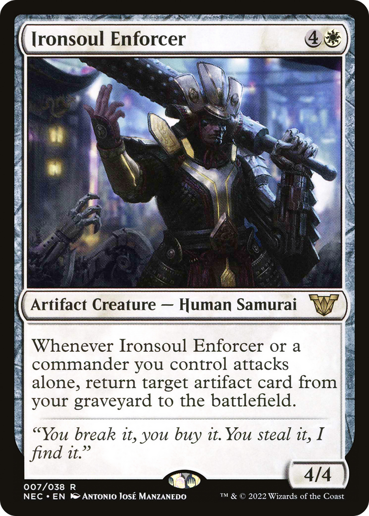 Ironsoul Enforcer (NEC-007)  - Neon Dynasty Commander