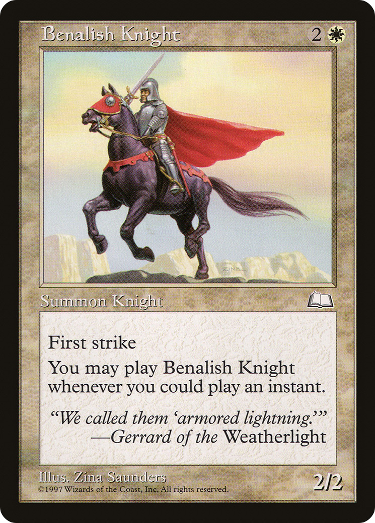 Benalish Knight (WTH-) - Weatherlight