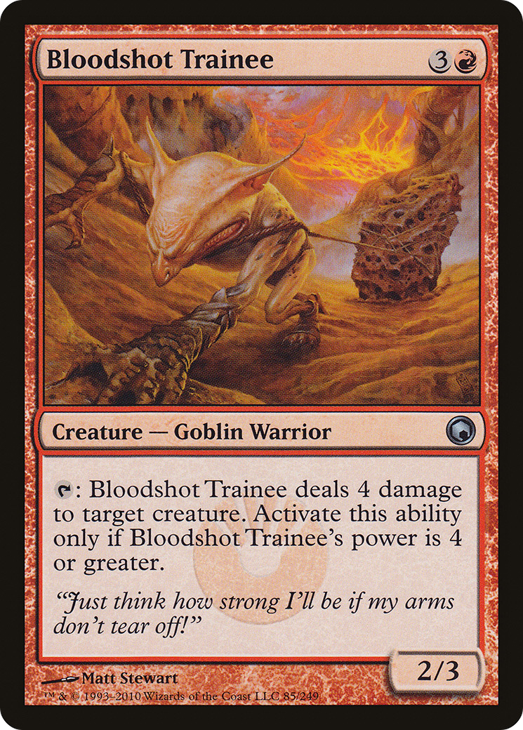 Bloodshot Trainee (SOM-085)  - Scars of Mirrodin