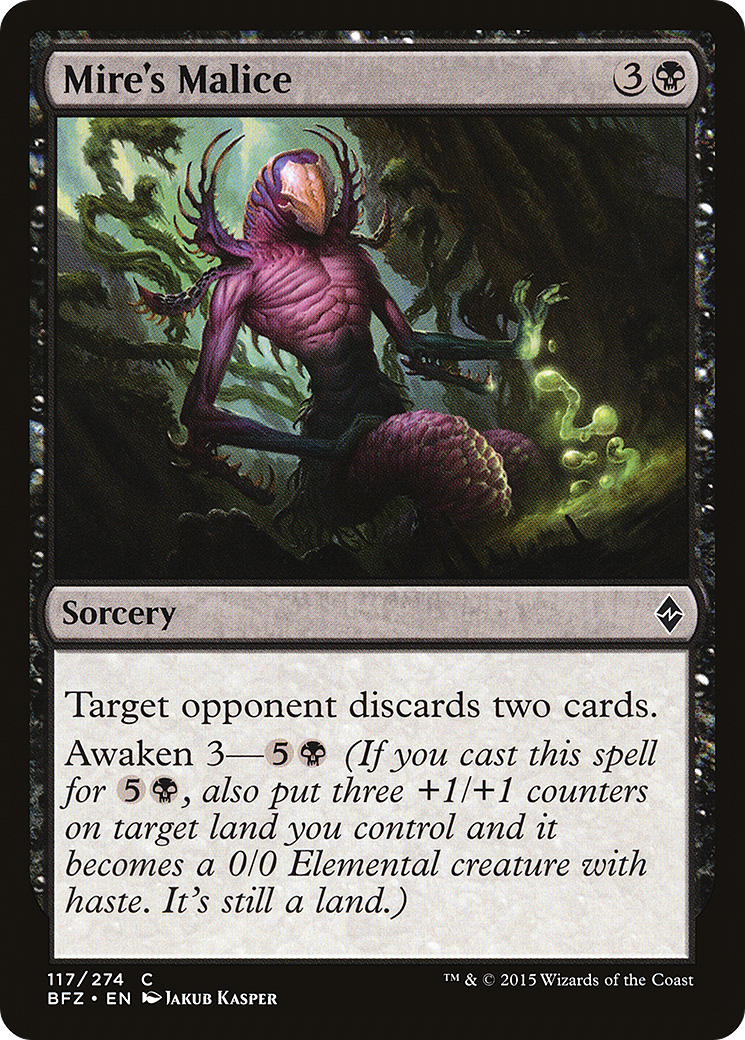Mire's Malice (BFZ-117)  Foil - Battle for Zendikar