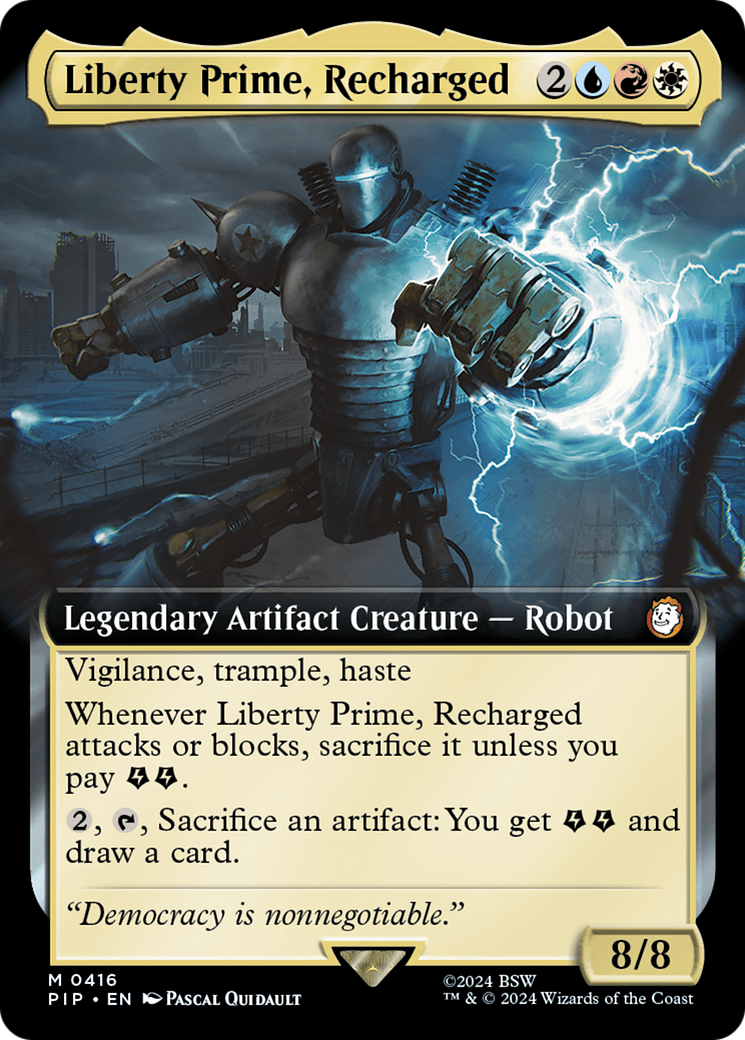 Liberty Prime, Recharged (Extended Art) (PIP-416)  - Fallout: (Extended Art)