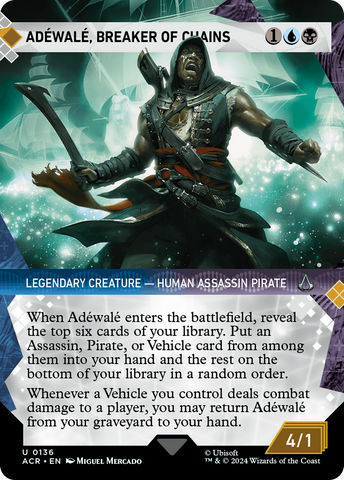 Adewale, Breaker of Chains (Showcase) (ACR-136)  - Assassin's Creed: (Showcase) (Borderless)
