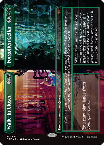 Walk-In Closet // Forgotten Cellar (Borderless) (DSK-341)  - Duskmourn: House of Horror