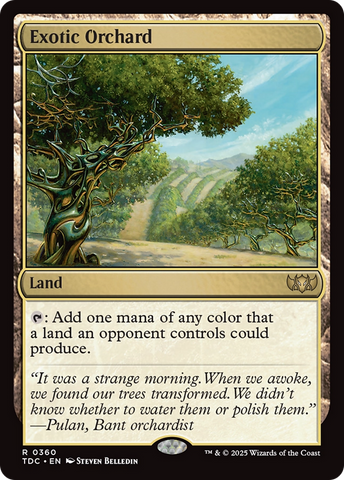Exotic Orchard (TDC-360) - Commander: Tarkir: Dragonstorm