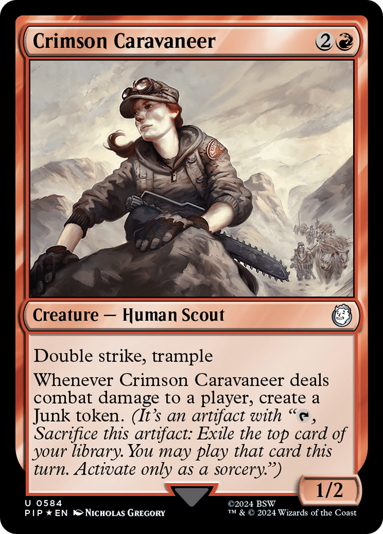 Crimson Caravaneer (Surge Foil) (PIP-584) - Fallout Foil