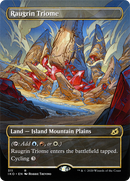 Raugrin Triome (Showcase) (IKO-311)  Foil - Ikoria: Lair of Behemoths: (Showcase) (Borderless)