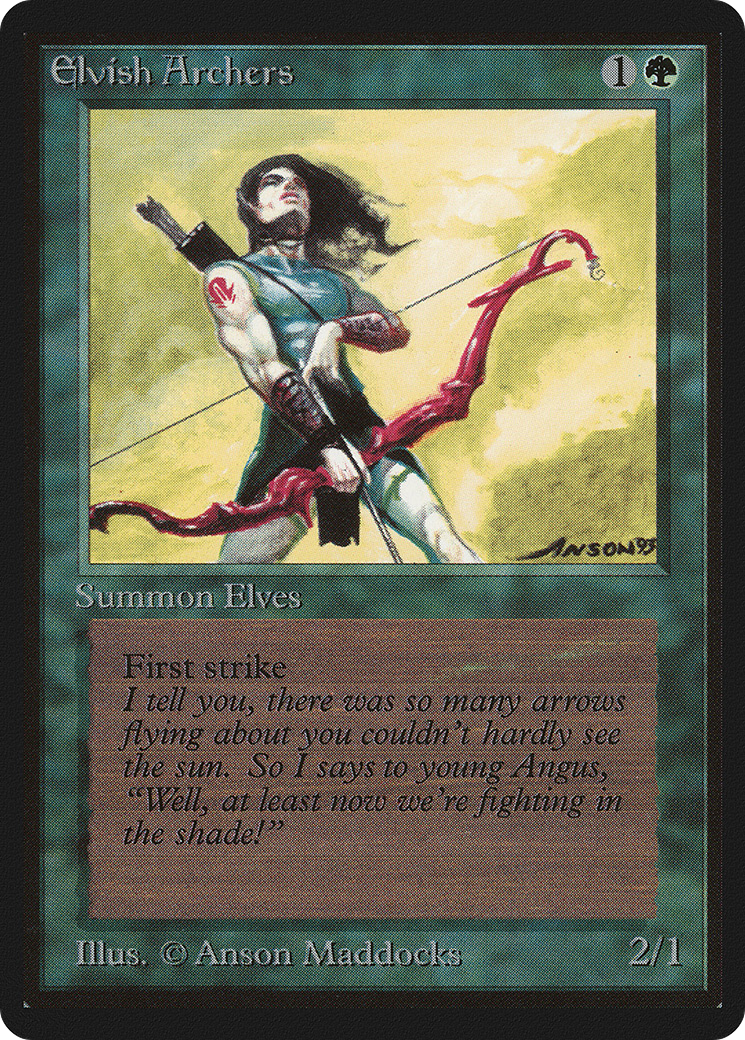 Elvish Archers (LEB-)  - Limited Edition Beta